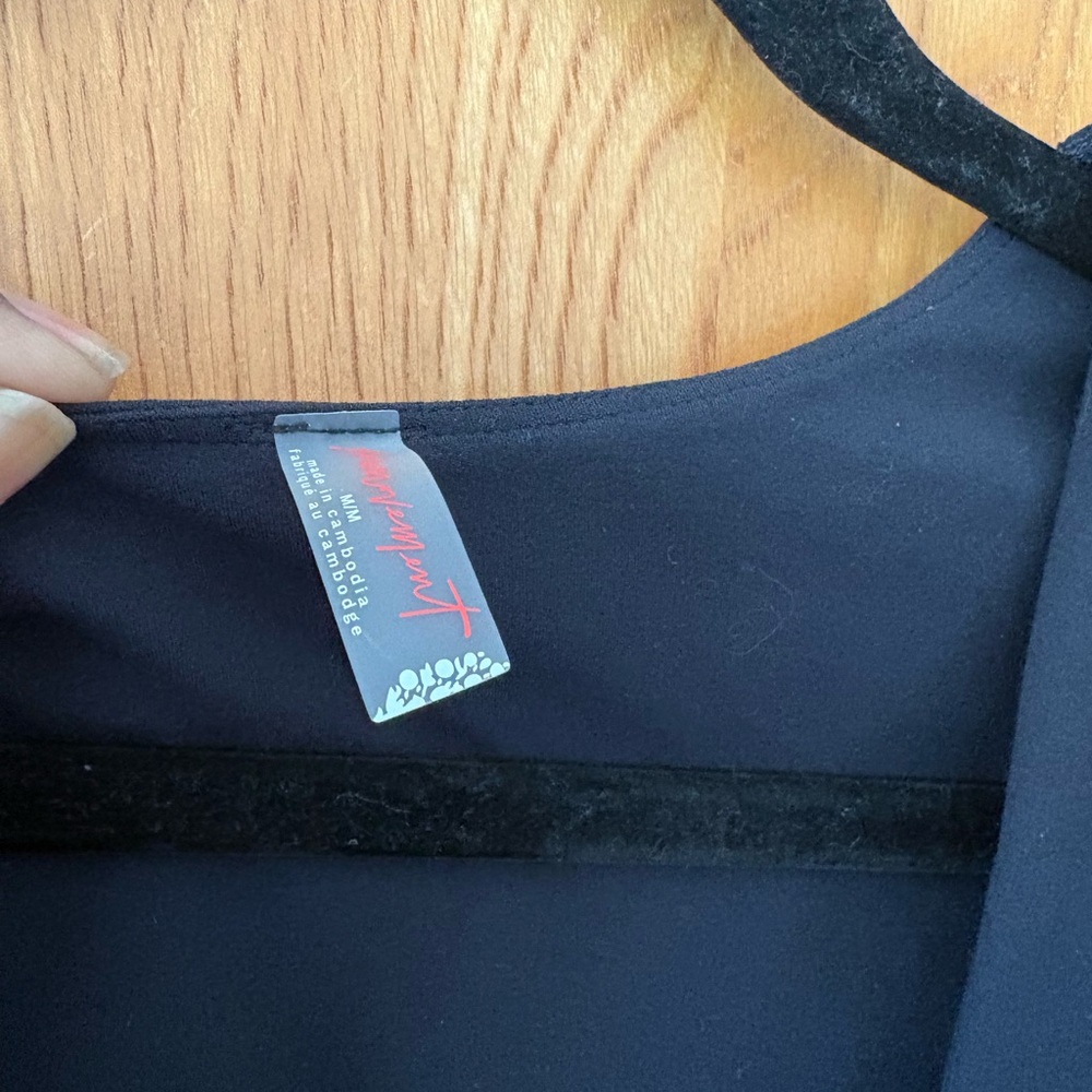 Free People Black Long Sleeve Bodysuit M - Picture 4 of 8